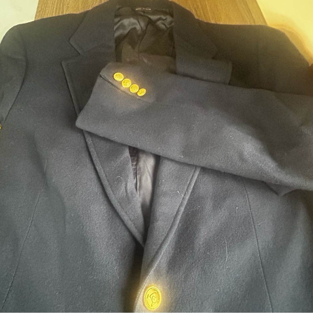 Polo University Club Ralph Lauren for Macys NY Navy Wool Jacket Blazer 40